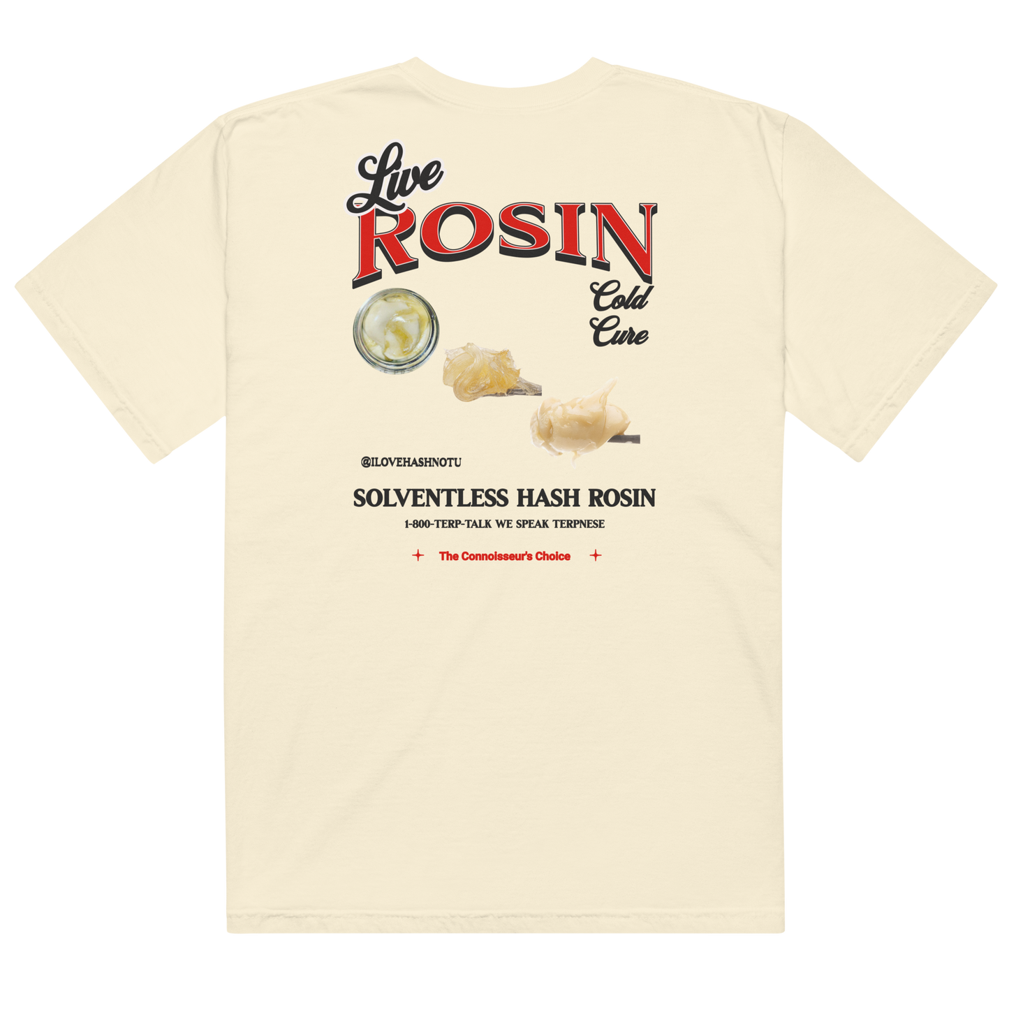 "Live Rosin" Unisex garment-dyed heavyweight t-shirt