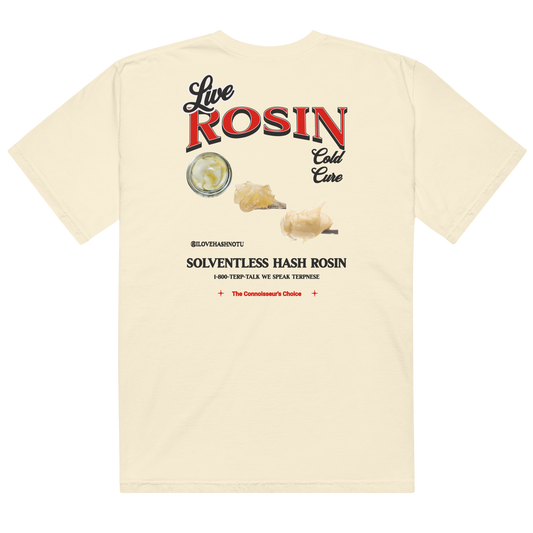 "Live Rosin" Unisex garment-dyed heavyweight t-shirt